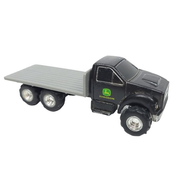 ERTL Diecast John Deere Flatbed Truck Black Gray 1:64 Scale J0515YL01 - Picture 1 of 9